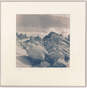 Sferrocavallo spiaggia, 2022, seascape cyanotype photographs